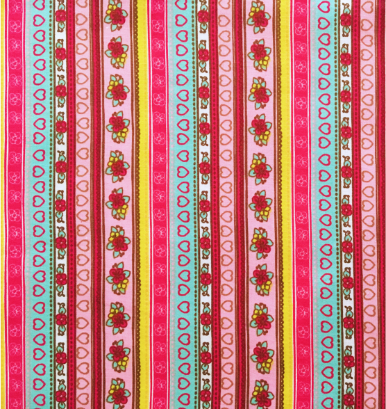 Zippered-Box-Pouch-Pretty-Hearts-Fabric-Outer Zippered-Box-Pouch-Pretty-Hearts-Fabric-Outer