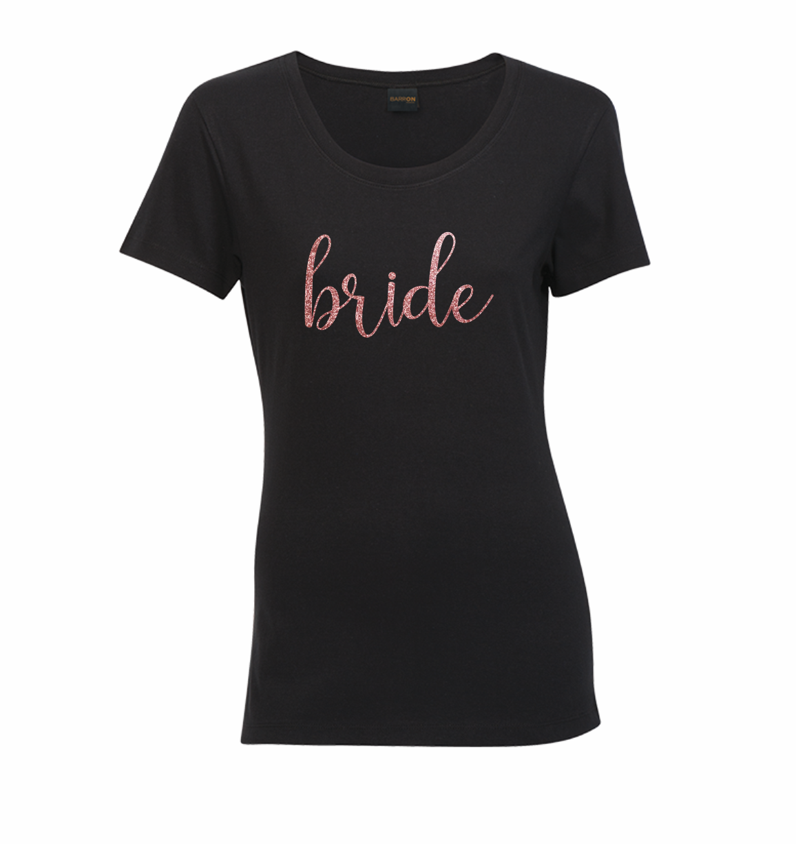 Glitter Bride Black Shirt - Glitter Rose Gold Glitter Bride Black Shirt - Glitter Rose Gold