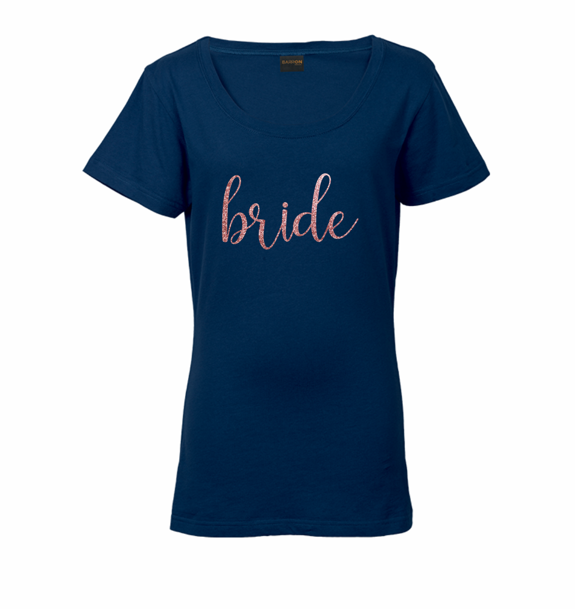 Glitter Bride Navy Shirt - Glitter Rose Gold Glitter Bride Navy Shirt - Glitter Rose Gold