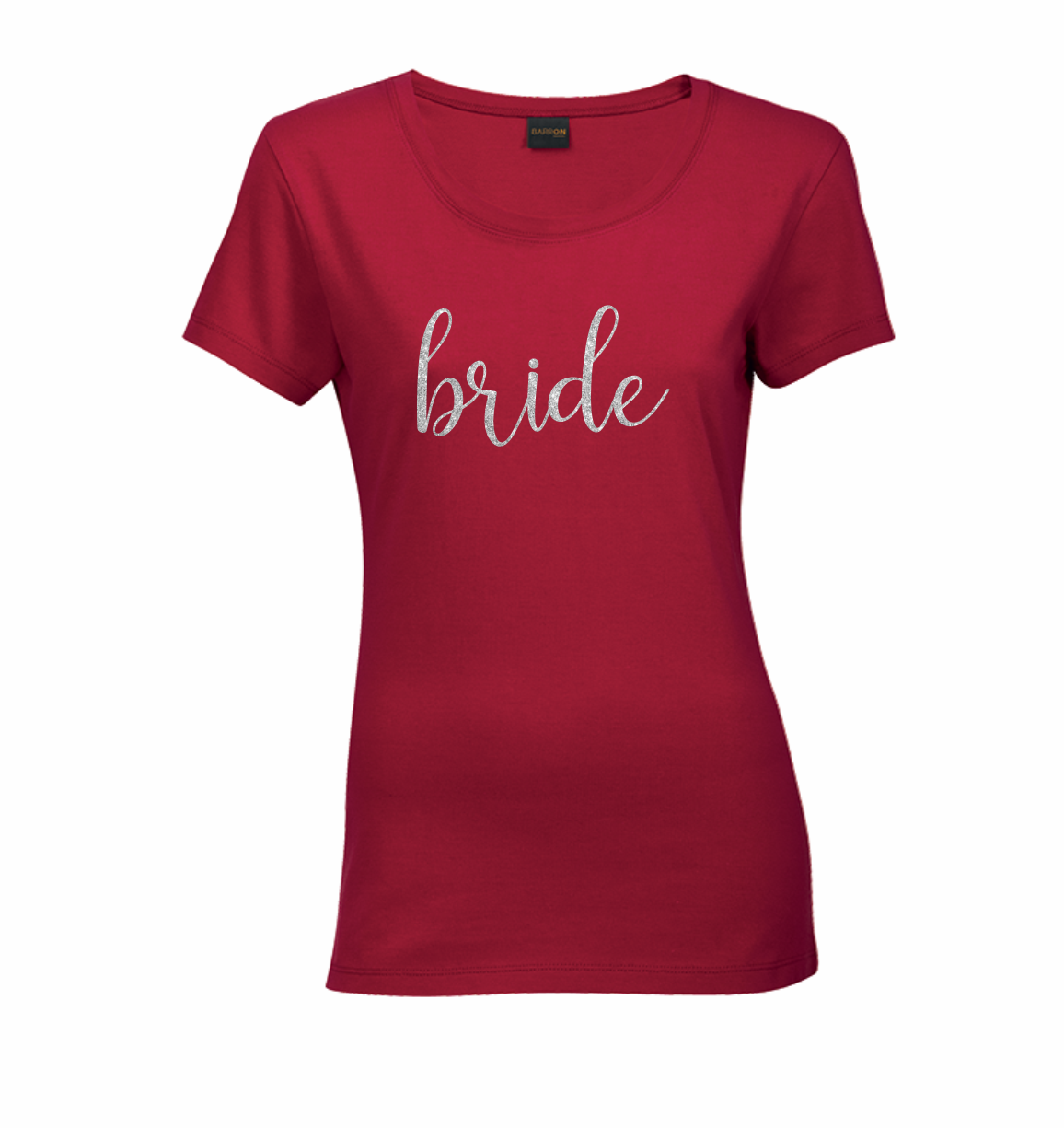 Glitter Bride Red Shirt - Glitter Silver Glitter Bride Red Shirt - Glitter Silver