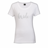 Glitter Bride White Shirt - Glitter Silver Glitter Bride White Shirt - Glitter Silver