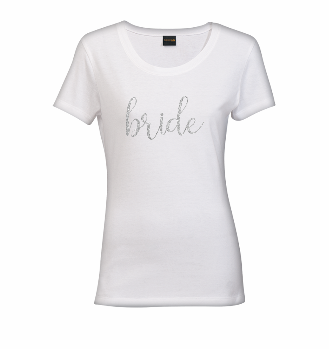 Glitter Bride White Shirt - Glitter Silver Glitter Bride White Shirt - Glitter Silver