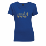 Glitter Maid of Honour Black Royal - Glitter Gold Glitter-Maid-of-Honour-Royal-Shirt-Glitter-Gold